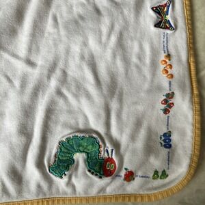 Baby Blanket Vintage Carter's  Nursery The Very Hungry Embroidered Caterpillar